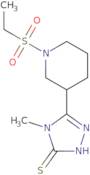 5-[1-(Ethylsulfonyl)piperidin-3-yl]-4-methyl-4H-1,2,4-triazole-3-thiol