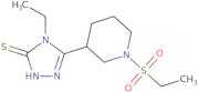 4-Ethyl-5-[1-(ethylsulfonyl)piperidin-3-yl]-4H-1,2,4-triazole-3-thiol