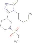 5-[1-(Ethylsulfonyl)piperidin-3-yl]-4-[3-(methylthio)propyl]-4H-1,2,4-triazole-3-thiol