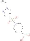 1-[(1-Ethyl-1H-pyrazol-4-yl)sulfonyl]piperidine-4-carboxylic acid