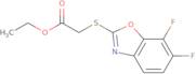 Ethyl [(6,7-difluoro-1,3-benzoxazol-2-yl)thio]acetate