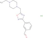 3-{5-[(4-Ethylpiperazin-1-yl)methyl]-1,2,4-oxadiazol-3-yl}benzaldehyde hydrochloride