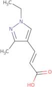 (2E)-3-(1-Ethyl-3-methyl-1H-pyrazol-4-yl)acrylic acid