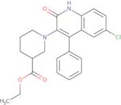 Ethyl 1-(6-chloro-2-oxo-4-phenyl-1H-quinolin-3-yl)piperidine-3-carboxylate