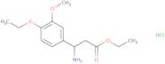 Ethyl 3-amino-3-(4-ethoxy-3-methoxyphenyl)propanoate hydrochloride
