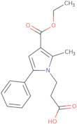 3-[3-(Ethoxycarbonyl)-2-methyl-5-phenyl-1H-pyrrol-1-yl]propanoic acid