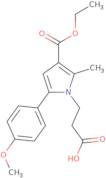 3-[3-(Ethoxycarbonyl)-5-(4-methoxyphenyl)-2-methyl-1H-pyrrol-1-yl]propanoic acid