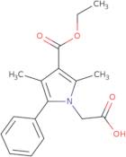 [3-(Ethoxycarbonyl)-2,4-dimethyl-5-phenyl-1H-pyrrol-1-yl]acetic acid