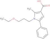 1-(3-Ethoxypropyl)-2-methyl-5-phenyl-1H-pyrrole-3-carboxylic acid