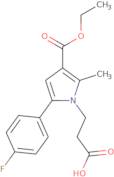 3-[3-(Ethoxycarbonyl)-5-(4-fluorophenyl)-2-methyl-1H-pyrrol-1-yl]propanoic acid