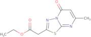 Ethyl (7-methyl-5-oxo-5H-[1,3,4]thiadiazolo[3,2-a]pyrimidin-2-yl)acetate