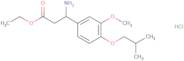 Ethyl 3-amino-3-(4-isobutoxy-3-methoxyphenyl)propanoate hydrochloride