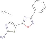 4-Ethyl-5-(3-phenyl-1,2,4-oxadiazol-5-yl)-1,3-thiazol-2-amine