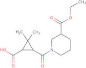 3-{[3-(Ethoxycarbonyl)piperidin-1-yl]carbonyl}-2,2-dimethylcyclopropanecarboxylic acid