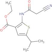 Ethyl 2-[(cyanoacetyl)amino]-5-isopropylthiophene-3-carboxylate
