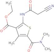 Ethyl 2-[(cyanoacetyl)amino]-5-[(dimethylamino)carbonyl]-4-methylthiophene-3-carboxylate