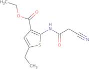 Ethyl 2-[(cyanoacetyl)amino]-5-ethylthiophene-3-carboxylate