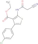 Ethyl 4-(4-chlorophenyl)-2-[(cyanoacetyl)amino]thiophene-3-carboxylate