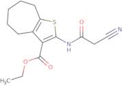 Ethyl 2-[(cyanoacetyl)amino]-5,6,7,8-tetrahydro-4H-cyclohepta[b]thiophene-3-carboxylate
