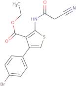 Ethyl 4-(4-bromophenyl)-2-[(cyanoacetyl)amino]thiophene-3-carboxylate