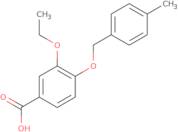 3-Ethoxy-4-[(4-methylbenzyl)oxy]benzoic acid