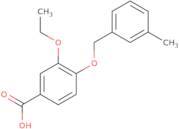 3-Ethoxy-4-[(3-methylbenzyl)oxy]benzoic acid