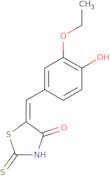 (5E)-5-(3-Ethoxy-4-hydroxybenzylidene)-2-mercapto-1,3-thiazol-4(5H)-one