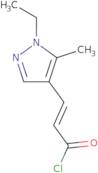 (2E)-3-(1-Ethyl-5-methyl-1H-pyrazol-4-yl)acryloyl chloride