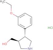 [(3S,4R)-4-(3-Ethoxyphenyl)pyrrolidin-3-yl]methanol hydrochloride