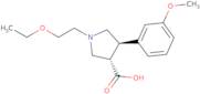 (3S,4R)-1-(2-Ethoxyethyl)-4-(3-methoxyphenyl)pyrrolidine-3-carboxylic acid