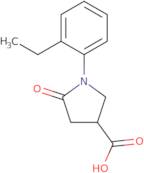 1-(2-Ethylphenyl)-5-oxopyrrolidine-3-carboxylic acid