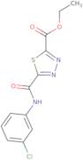 Ethyl 5-{[(3-chlorophenyl)amino]carbonyl}-1,3,4-thiadiazole-2-carboxylate
