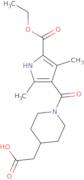(1-{[5-(Ethoxycarbonyl)-2,4-dimethyl-1H-pyrrol-3-yl]carbonyl}piperidin-4-yl)acetic acid