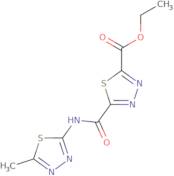 Ethyl 5-{[(5-methyl-1,3,4-thiadiazol-2-yl)amino]carbonyl}-1,3,4-thiadiazole-2-carboxylate