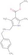 Ethyl 2,4-dimethyl-5-{[(4-methylbenzyl)amino]methyl}-1H-pyrrole-3-carboxylate
