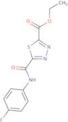 Ethyl 5-{[(4-fluorophenyl)amino]carbonyl}-1,3,4-thiadiazole-2-carboxylate