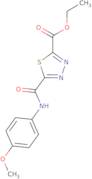 Ethyl 5-{[(4-methoxyphenyl)amino]carbonyl}-1,3,4-thiadiazole-2-carboxylate