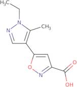 5-(1-Ethyl-5-methyl-1H-pyrazol-4-yl)isoxazole-3-carboxylic acid
