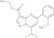 Ethyl 7-(difluoromethyl)-5-(2-methoxyphenyl)pyrazolo[1,5-a]pyrimidine-3-carboxylate