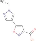 5-(1-Ethyl-1H-pyrazol-4-yl)isoxazole-3-carboxylic acid