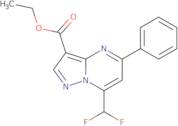 Ethyl 7-(difluoromethyl)-5-phenylpyrazolo[1,5-a]pyrimidine-3-carboxylate