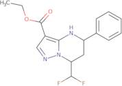 Ethyl 7-(difluoromethyl)-5-phenyl-4,5,6,7-tetrahydropyrazolo[1,5-a]pyrimidine-3-carboxylate