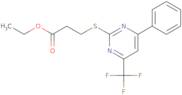 Ethyl 3-{[4-phenyl-6-(trifluoromethyl)pyrimidin-2-yl]thio}propanoate