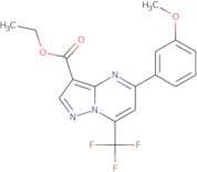 Ethyl 5-(3-methoxyphenyl)-7-(trifluoromethyl)pyrazolo[1,5-a]pyrimidine-3-carboxylate