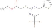 Ethyl {[4-(2-thienyl)-6-(trifluoromethyl)pyrimidin-2-yl]thio}acetate