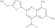 2-(5-Ethyl-2-thienyl)-6,8-dimethylquinoline-4-carbonyl chloride