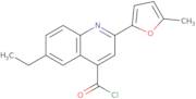 6-Ethyl-2-(5-methyl-2-furyl)quinoline-4-carbonyl chloride