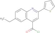 6-Ethyl-2-(2-thienyl)quinoline-4-carbonyl chloride