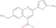 6-Ethyl-2-(5-methyl-2-thienyl)quinoline-4-carbonyl chloride