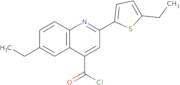 6-Ethyl-2-(5-ethyl-2-thienyl)quinoline-4-carbonyl chloride